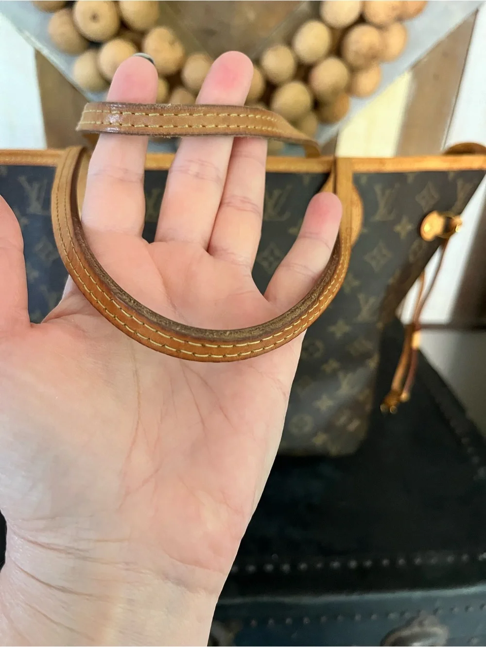 Authentic Louis Vuitton Neverfull MM monogram canvas tote